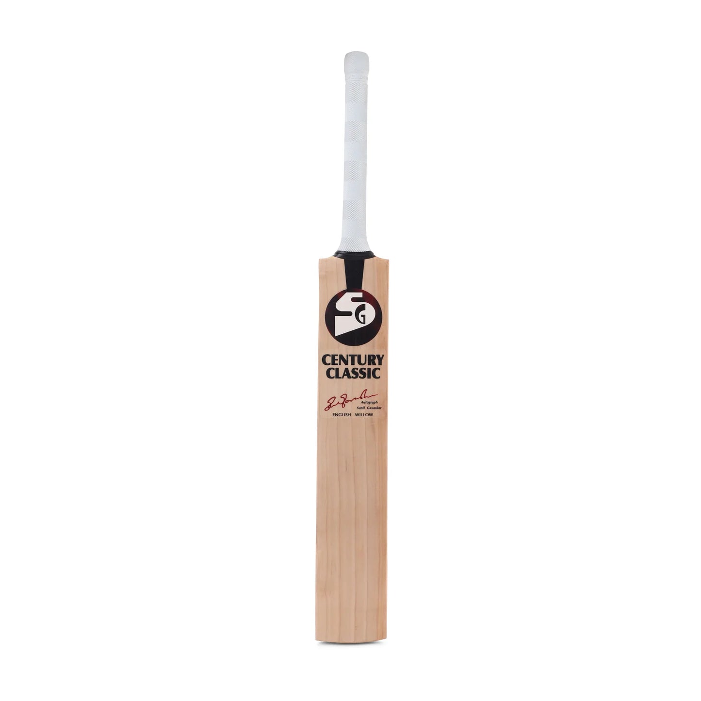 Cric Studio Canada SG Century Classic EW cricket bat with wooden handle and detailed branding, ready for play.