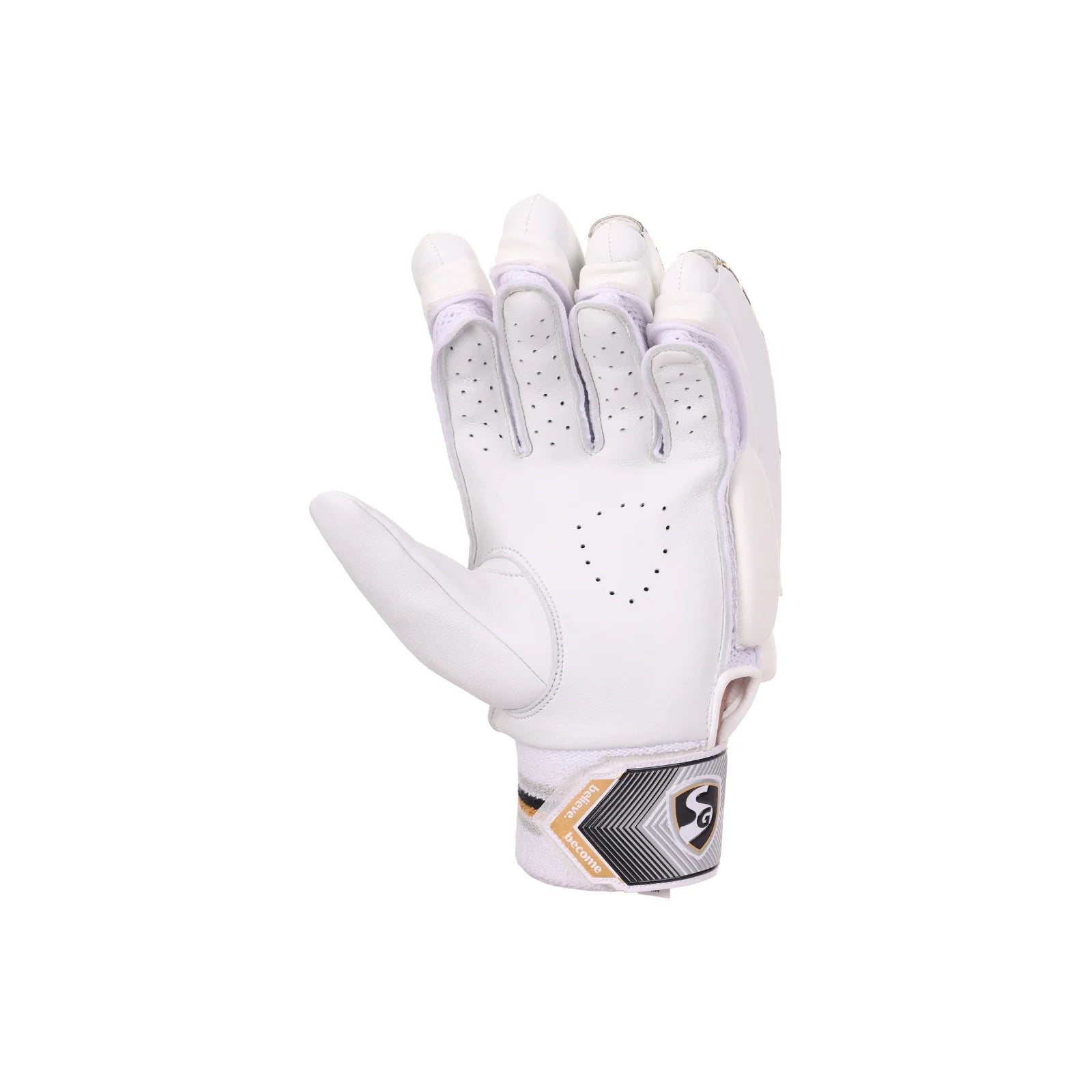 Cric Studio Canada SG HP 33 batting gloves with padded palms and adjustable wrist straps, designed for cricket batting protection.