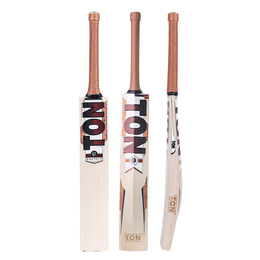 Cricket bat from Cric Studio Canada, SS Ton Gutsy EW model, showing a wooden cricket bat with a flat blade and grip handle.