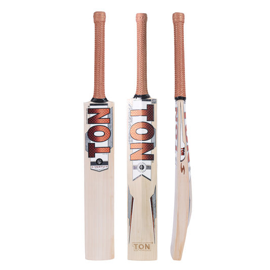 Cricket bat from Cric Studio Canada, SS C/BAT TON VERTU EW, showing a wooden cricket bat with a smooth handle and brand logo.
