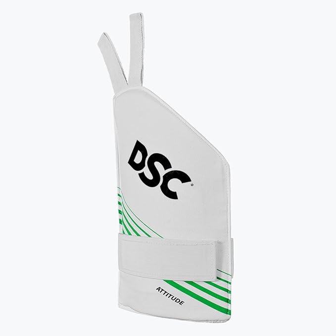 Cric Studio Canada DSC Intense Attitude thigh guard for cricket, padded protective gear shown in the image.