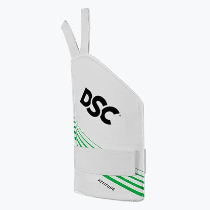 Cric Studio Canada DSC Intense Attitude thigh guard for cricket, padded protective gear shown in the image.