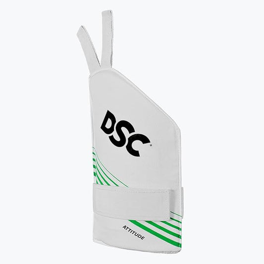 Cric Studio Canada DSC Intense Attitude thigh guard for cricket, padded protective gear shown in the image.