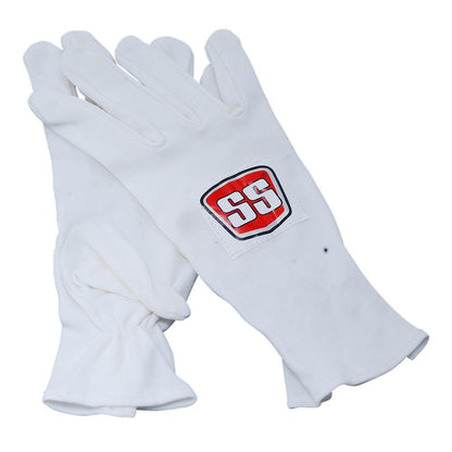 Cric Studio Canada SS Batting Inners accessories, close-up of white batting inners with stitching and fabric texture.