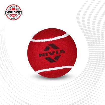 Cric Studio Canada Nivia tennis ball with bright yellow exterior and textured surface for improved grip and durability