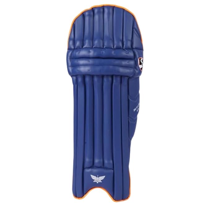 Cricket batting leg guards by Cric Studio Canada for Lucknow Super Giants, showing protective padding and adjustable straps.