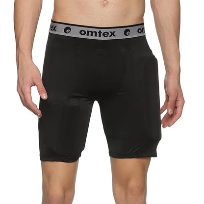 Cric Studio Canada OmTex Thigh Guard with Supporter, padded cricket thigh guard for protection during play