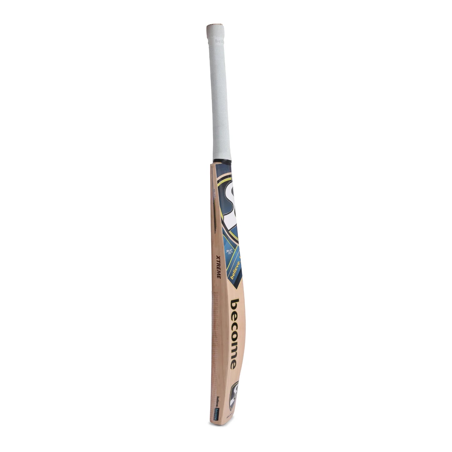 Cric Studio Canada SG IK Xtreme 2025 cricket bat with wooden handle and branding, ready for cricket play