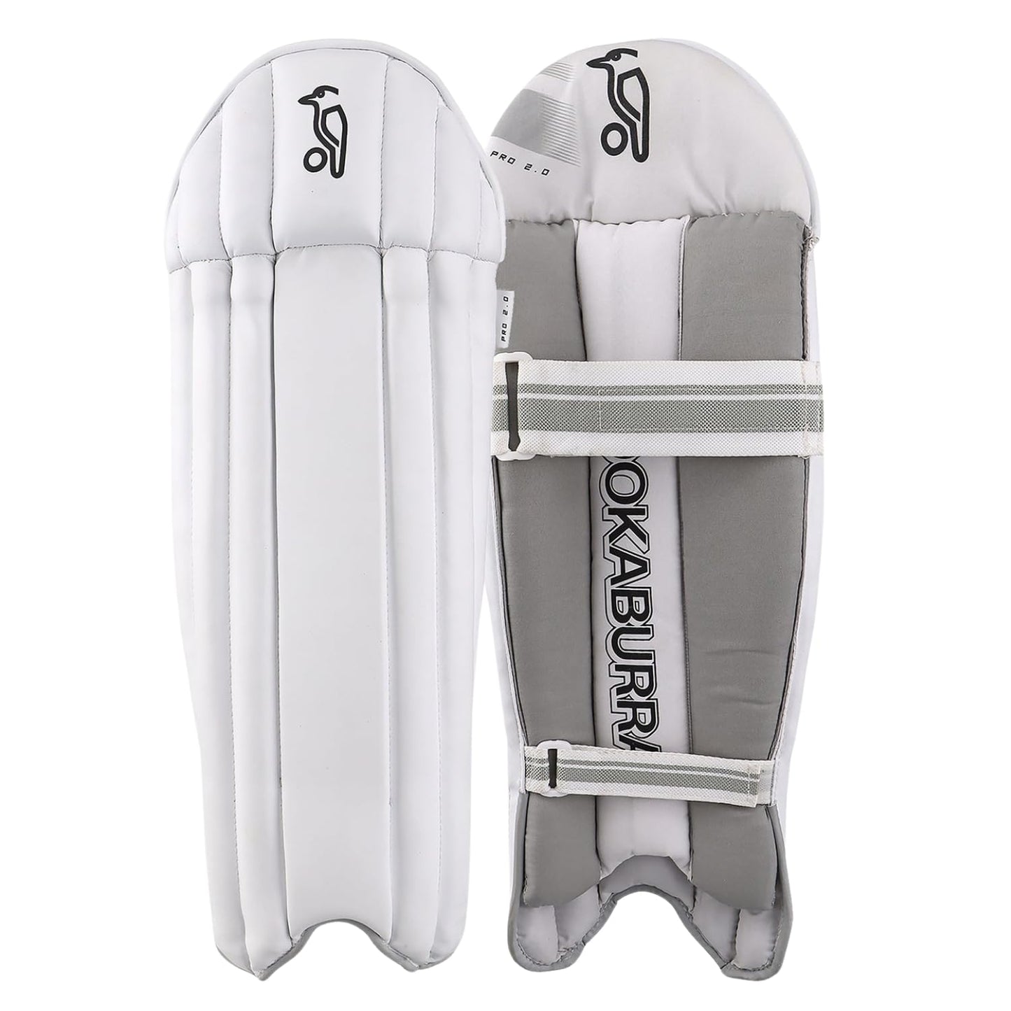 Cricket wicket keeping leg guards KB W/K Pads Pro 2.0 by Cric Studio Canada, with padded protective design and adjustable straps.