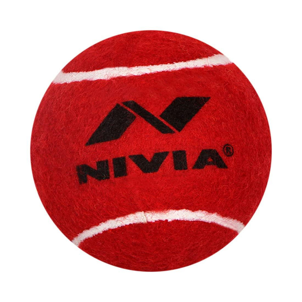 Cric Studio Canada Nivia tennis ball for tennis accessories, showing a yellow tennis ball with brand logo on a white background.