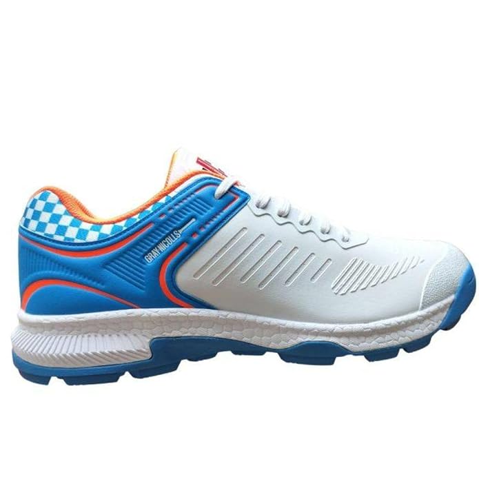 Gray Nicolls GN Volt XW Pro rubber cricket shoes with non-slip soles and cushioned support for comfortable gameplay.
