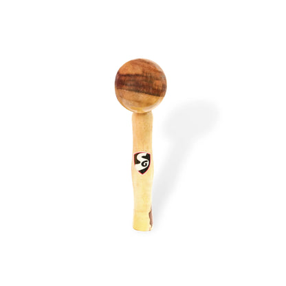 SG Bat Mallet from Cric Studio Canada, a black and silver cricket accessory with a wooden handle for bat maintenance.