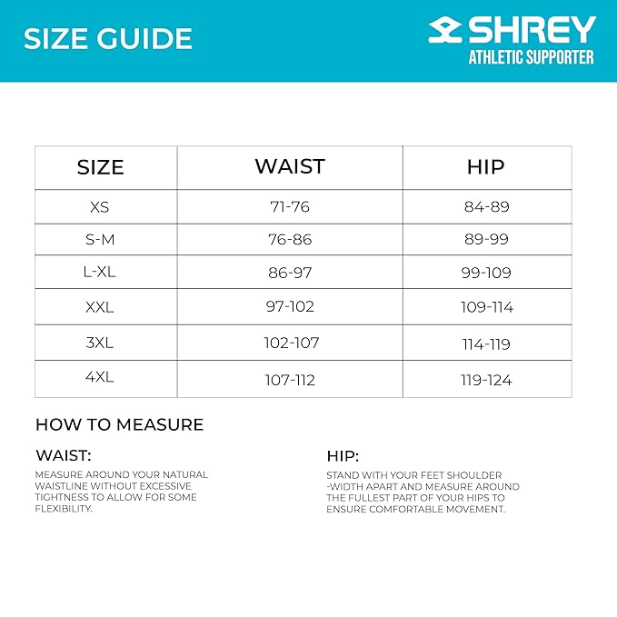 Shrey athletic supporter briefs in black with supportive waistband and snug fit, designed for sports and active wear.