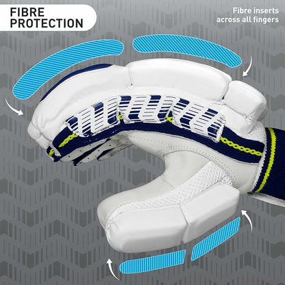 Cric Studio Canada GM PRIMA 707 batting gloves with padded palms and adjustable wrist straps for cricket players.