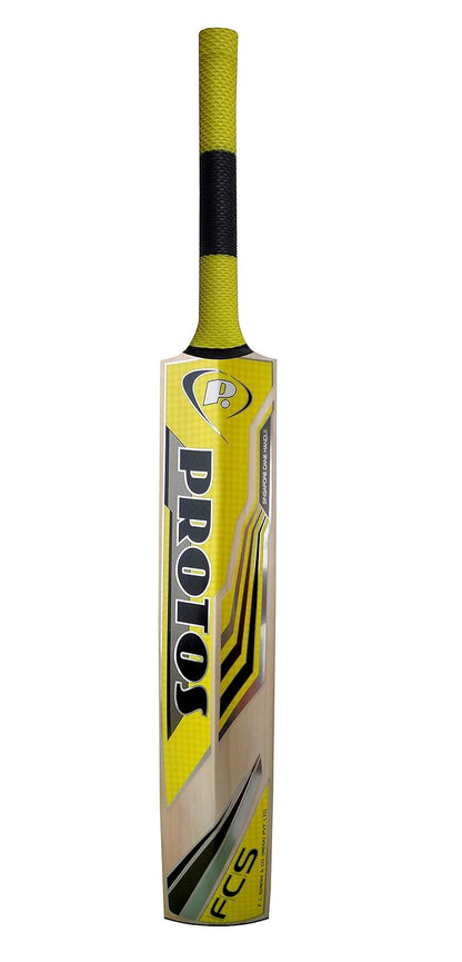 Cricket Bat Protos Thunder Size 6 by Cric Studio Canada, showing the bat's blade and handle with detailed wood grain.