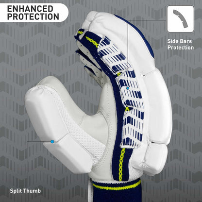 Cric Studio Canada GM PRIMA 707 batting gloves with padded palms and adjustable wrist straps for cricket players.