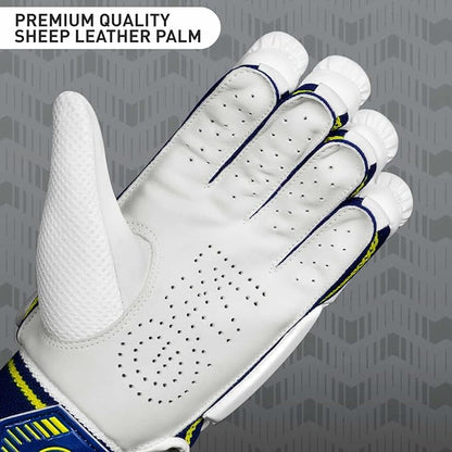 Cric Studio Canada GM PRIMA 707 batting gloves with padded palms and adjustable wrist strap for cricket players.