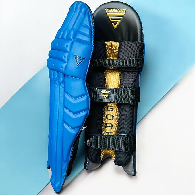 Cric Studio Canada Versant Batting Legguard GOAT Series, protective cricket legguard with padding and adjustable straps.