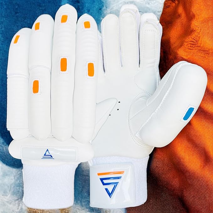 Cric Studio Canada Versant Batting Gloves GOAT with padded palms and adjustable wrist straps for cricket batting protection.