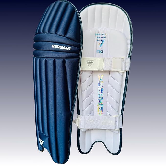 Cricket batting legguard from Cric Studio Canada, Versant Batting Legguard OG, with protective padding and adjustable straps.