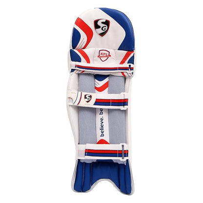 Cric Studio Canada SG Club batting leg guard showing padded leg protection with adjustable straps for cricket players