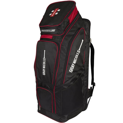 Gray Nicolls Fabric Duffle GN 9 cricket kit bag with multiple compartments and shoulder strap, ideal for sports gear storage.