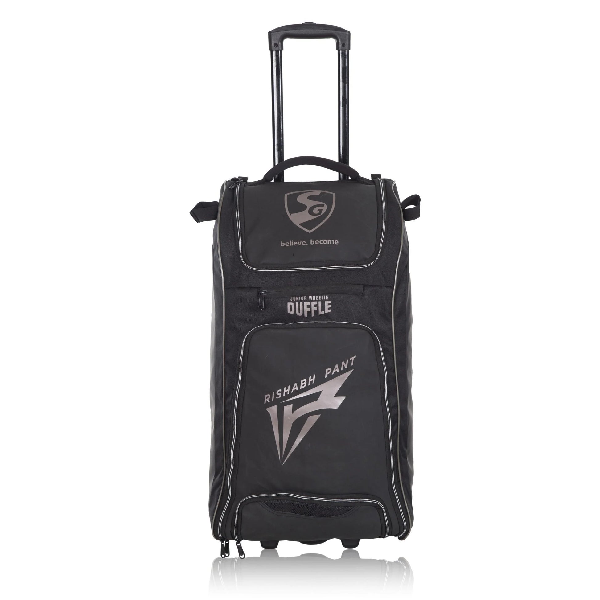 Cric Studio Canada junior kit bag with duffle trolley, featuring a spacious main compartment and adjustable shoulder strap.