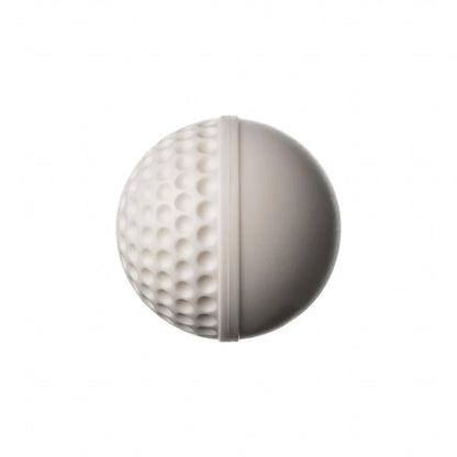 Cric Studio Canada SG Swinga cricket ball accessory with white leather cover and red stitching, designed for cricket training and practice.