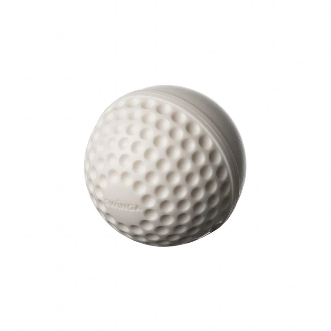 Cric Studio Canada SG Swinga cricket ball accessory with white seam and branding, designed for cricket training and practice.