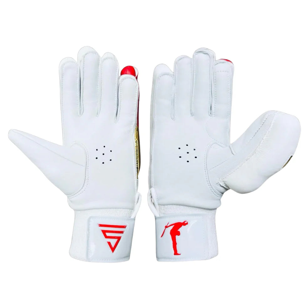 Cric Studio Canada Versant Batting Gloves Showman Glory, padded cricket batting gloves with branding and protective features.
