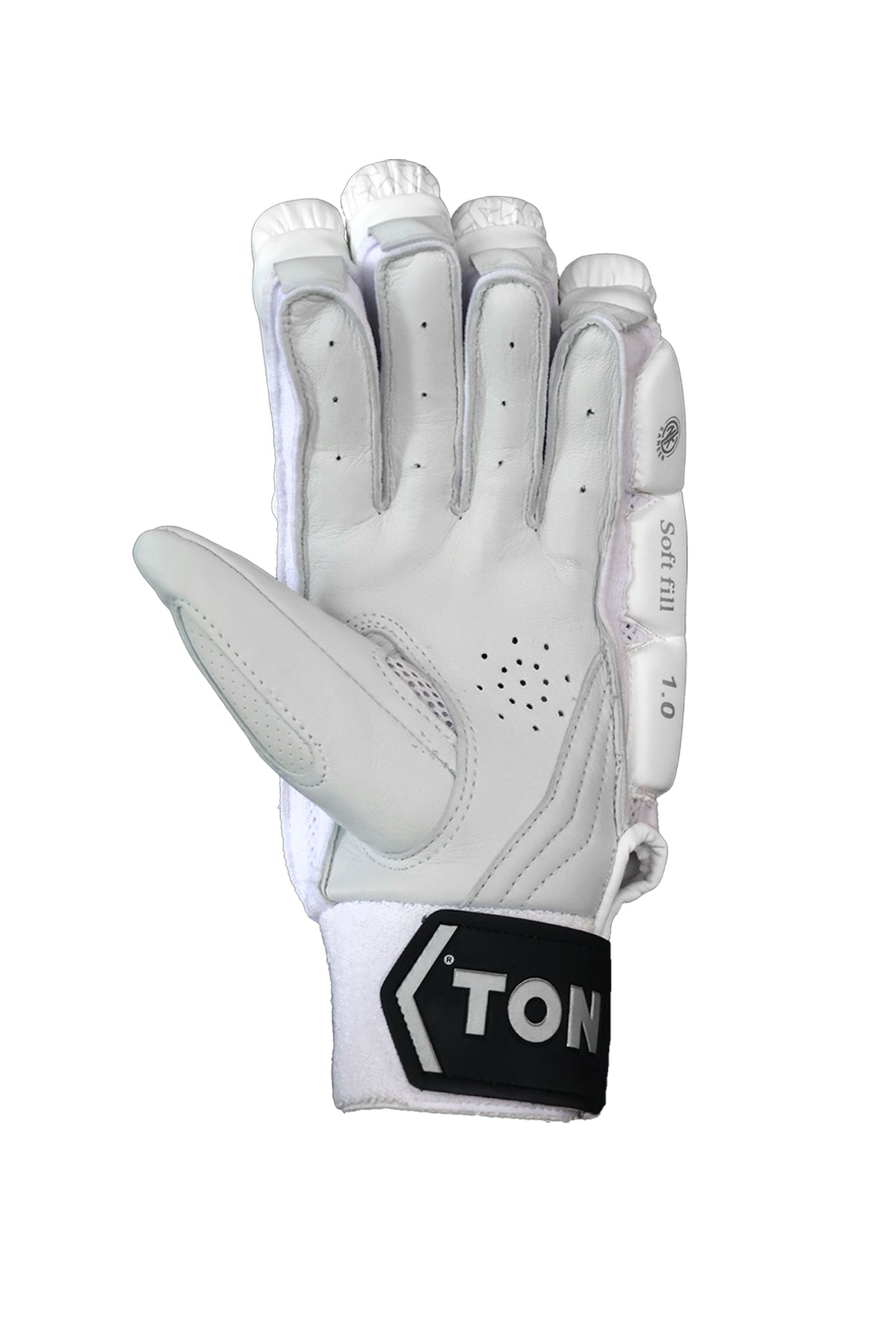 Back view of Cric Studio Canada SS B/G TON PRO 1.0 MRH batting legguards showing protective padding and adjustable straps.