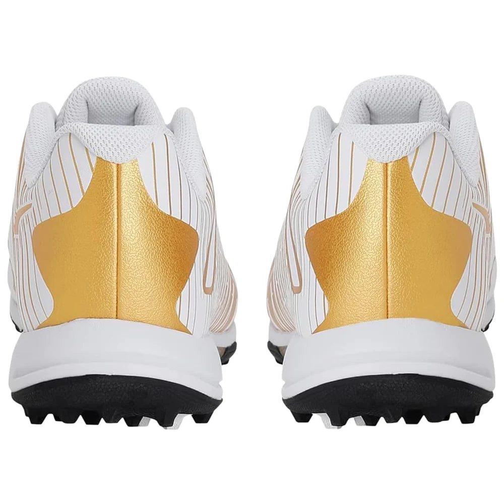 Puma Cricket Shoes 22 FH Rubber VK, black and white athletic cricket shoes with rubber sole and Puma logo details