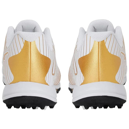 Puma Cricket Shoes 22 FH Rubber VK, black and white athletic cricket shoes with rubber sole and Puma logo details