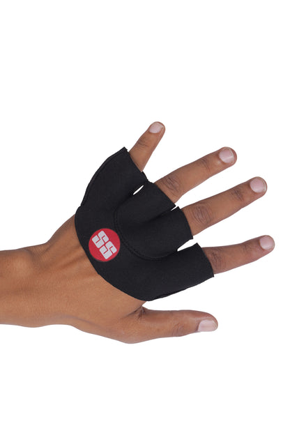 Cric Studio Canada SS Pro fielding gloves, sports accessories for cricket, showing the gloves with padded palms and adjustable wrist straps.