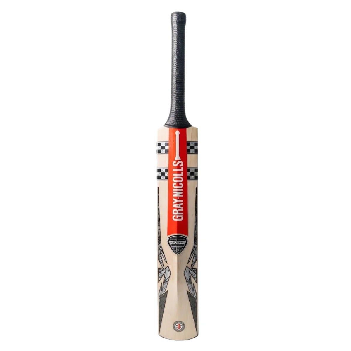 GN8 Shockwave H English Willow cricket bat by Cric Studio Canada, showing the bat's handle and blade design.