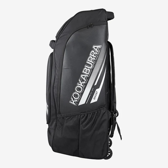 Kookaburra Kit Bag Pro Premium by Cric Studio Canada, black sports kitbag with multiple compartments and sturdy handles.