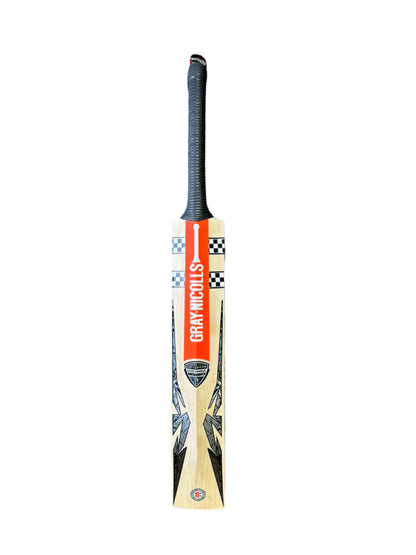 Gray Nicolls BAT GN4.5 Shock Wave cricket bat by Cric Studio Canada, front view showing English willow blade and ergonomic handle.