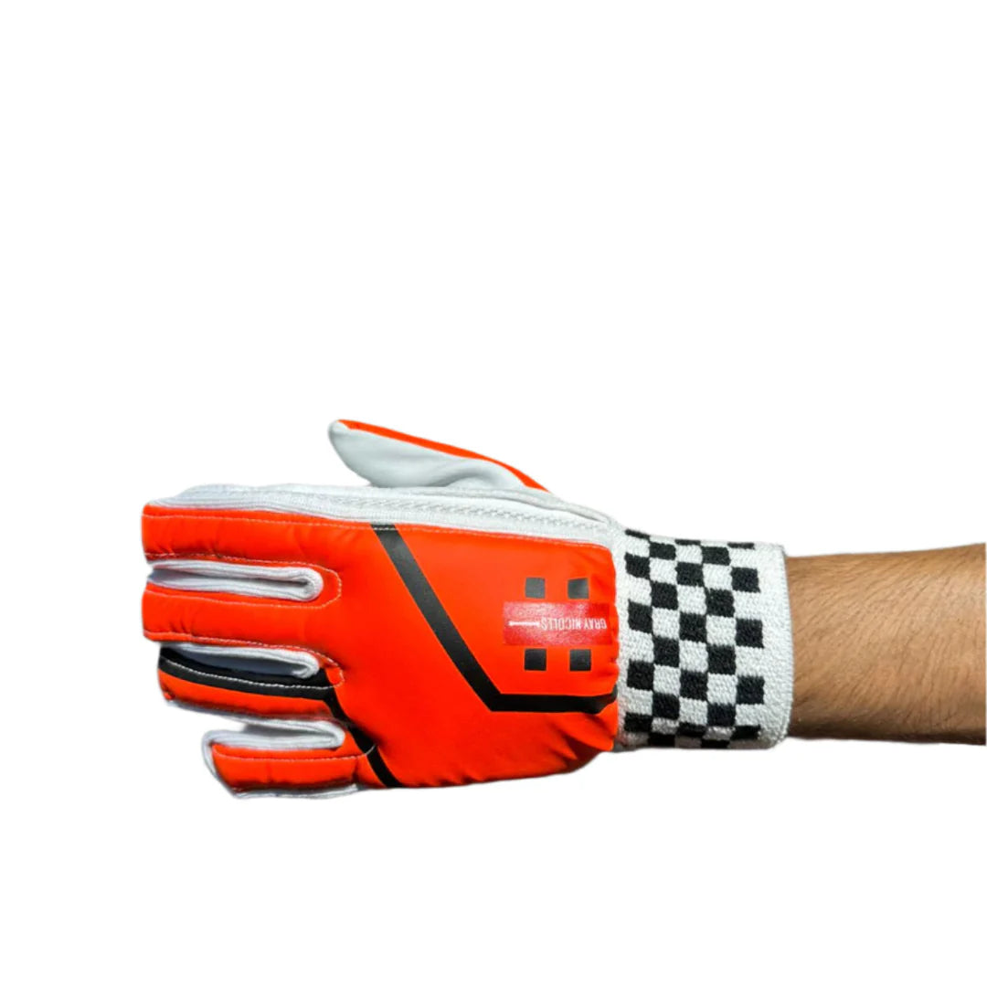 Gray Nicolls indoor batting gloves for men by Cric Studio Canada, front view showing padding and grip details.