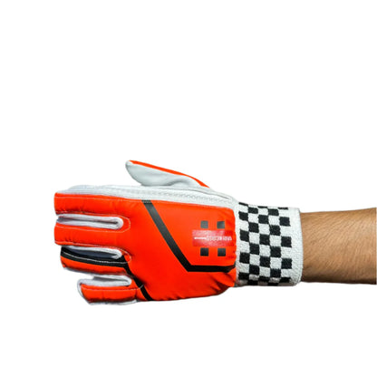 Gray Nicolls indoor batting gloves for men by Cric Studio Canada, front view showing padding and grip details.