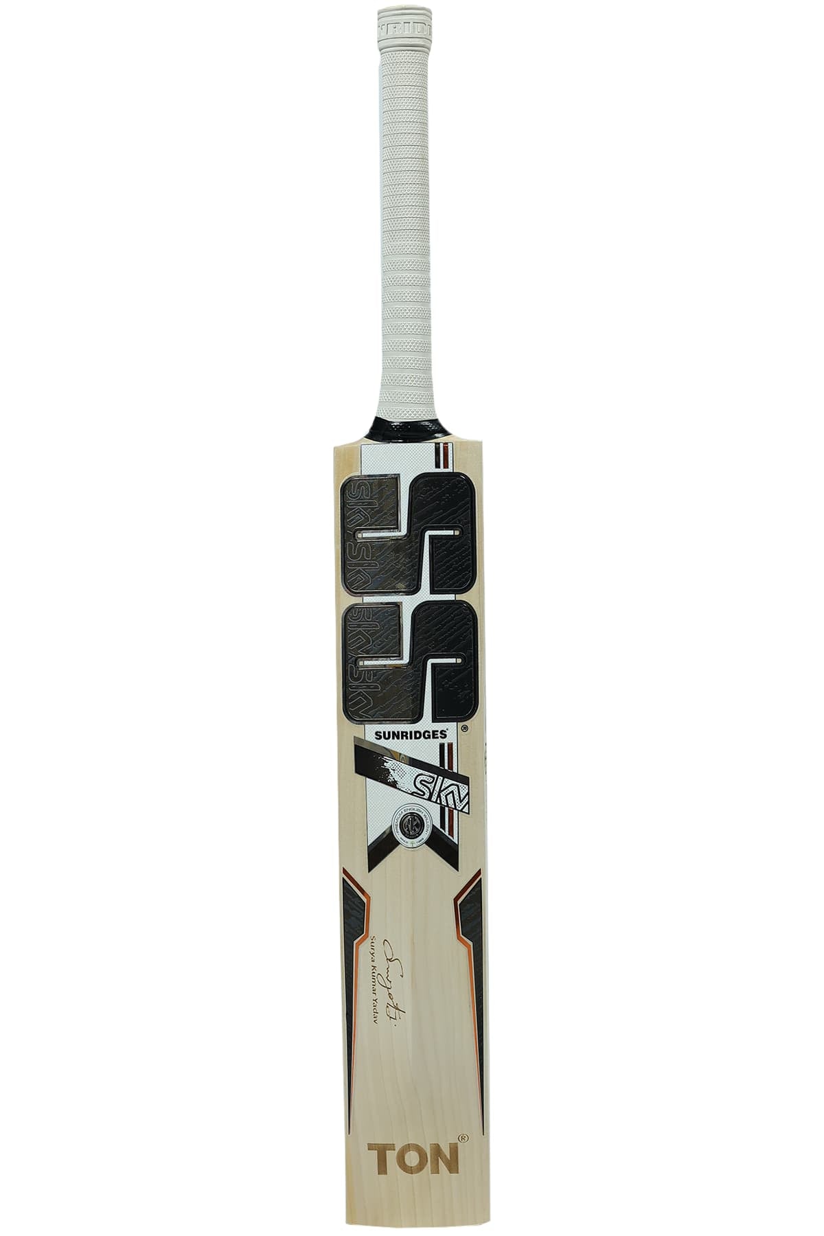 Cricket bat from Cric Studio Canada, SS SKY 360 EW BAT, showing wooden blade and grip handle.