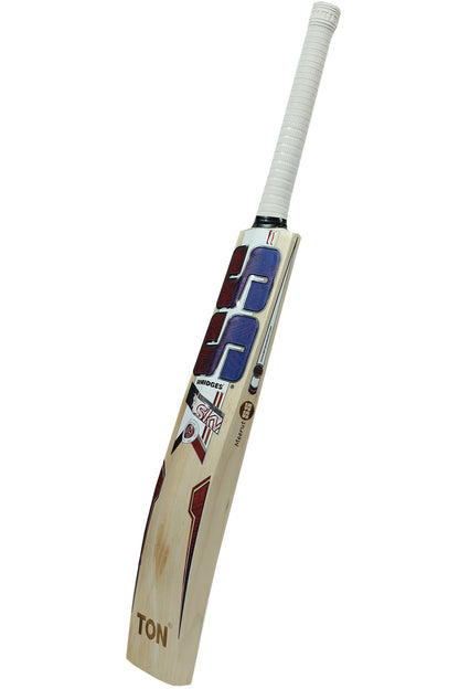 Cricket bat from Cric Studio Canada SS Sky Stunner with a wooden handle and a light-colored blade, designed for cricket play.