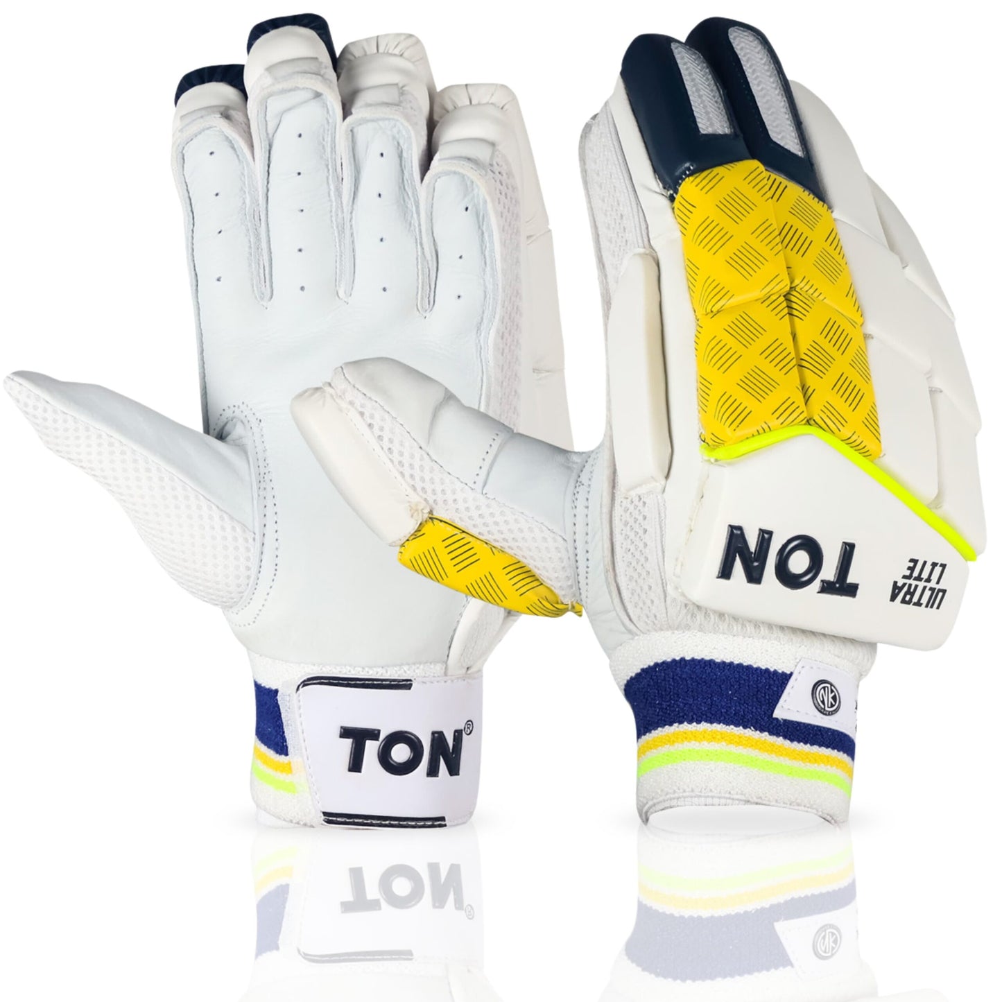 Cricket batting gloves by Cric Studio Canada, Ultra Lite SS B/GLOVES TON, showcasing padded finger protection and lightweight design.