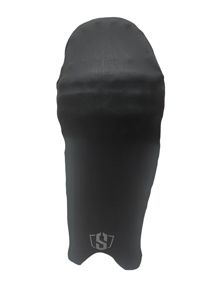 Cric Studio Canada Swar Leg Pad Covers accessory with padded fabric and elastic straps for cricket leg protection.