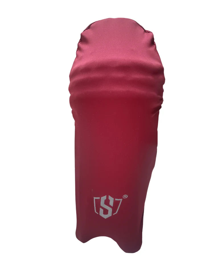 Cric Studio Canada Swar Leg Pad Covers accessory, black fabric with stitched detailing, designed to protect and customize leg pads.