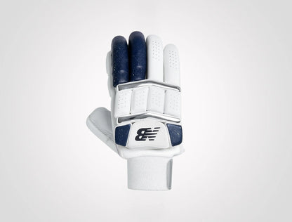 New Balance DC 10i Pro batting gloves by Cric Studio Canada, showing padded palm and adjustable wrist strap for cricket batting.