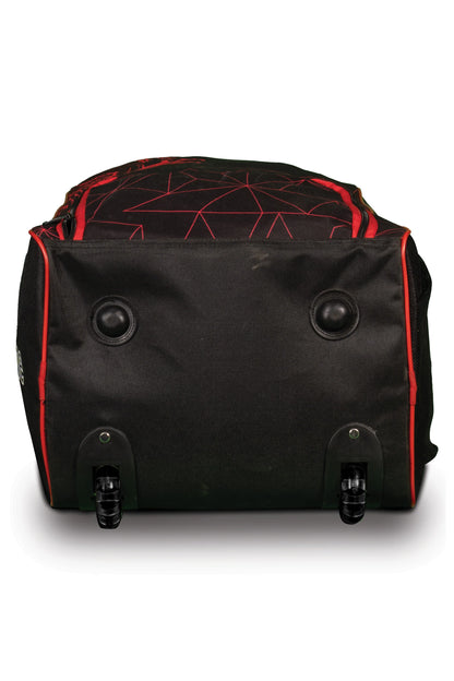Cric Studio Canada SG Dragon Optipak Plus wheelie cricket kit bag with multiple compartments and sturdy wheels for easy transport.