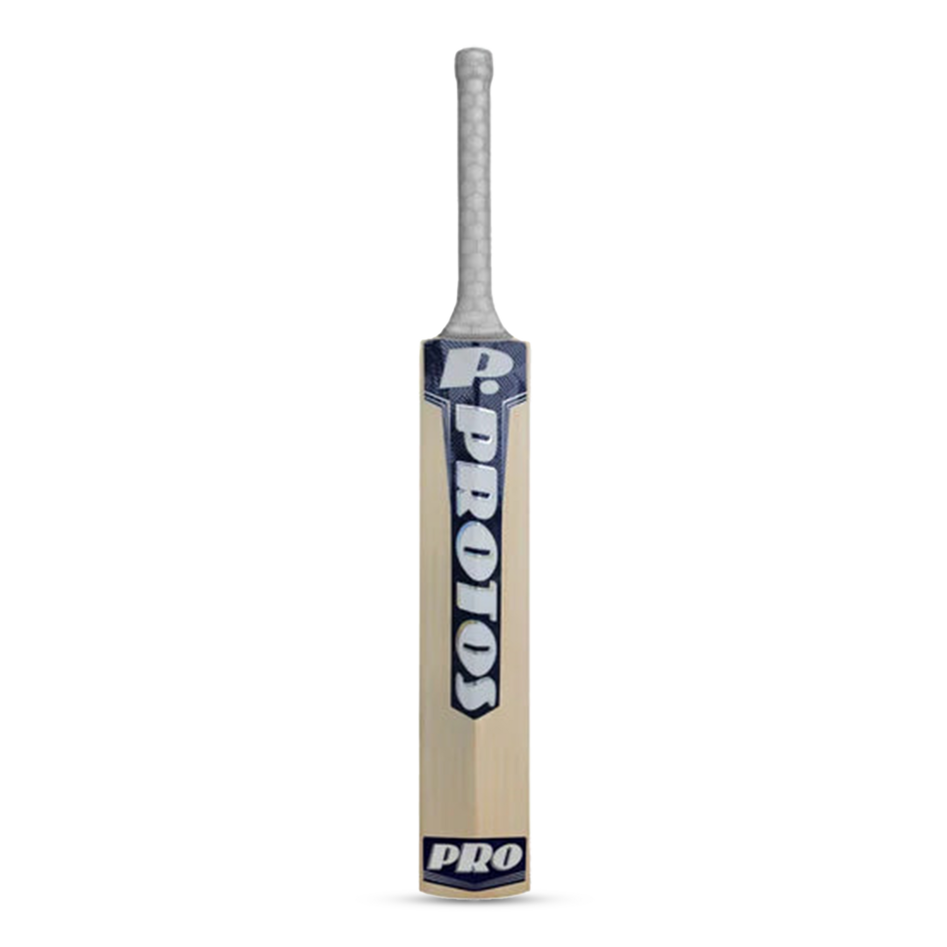 English Willow cricket bat by Cric Studio Canada, Protos Thunder SH model, showing the bat's blade and handle in detail.