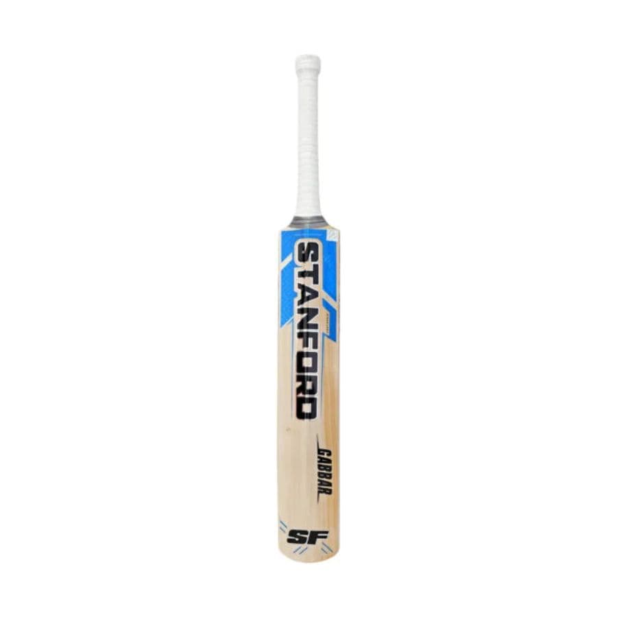 Cricket bat from Cric Studio India SF SD Opener series made of English Willow, shown with a wooden handle and smooth blade.