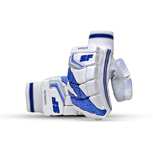 Pair of Cric Studio Canada SF B/G Super Lite Batting Gloves with breathable design and padded palms for comfortable cricket batting.