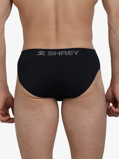 Navy Shrey athletic supporter briefs by Cric Studio Canada, designed for comfort and support during sports activities.